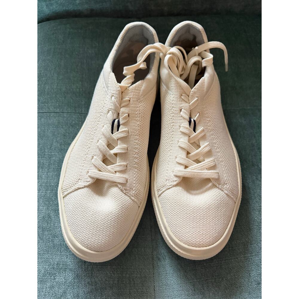 Rothy's The Lace Up Sneaker Bright White Knit Women's 7.5 Eco Shoes